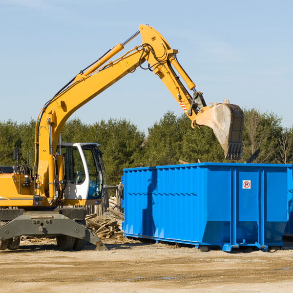 are there any restrictions on where a residential dumpster can be placed in Auburn ND